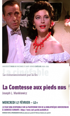 CINÉ-CLUB ! 17 FEVRIER : LA COMTESSE AUX PIEDS NUS