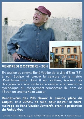 SOUTIEN AU CINÉMA RENÉ VAUTIER