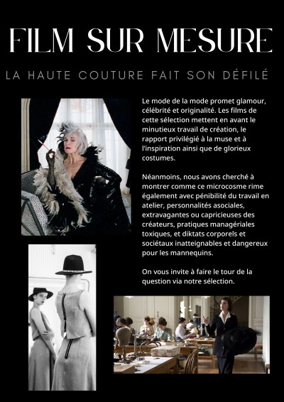 Films sur mesure: la haute-couture fait son défilé