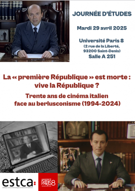 Journée d'étude sur les représentations de Berlusconi dans le cinéma italien 