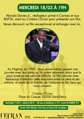 ✨  Avant-première : Un jour avec mon père De Akinola Davies Jr ⭐